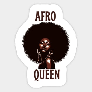 Afro Queen Sticker